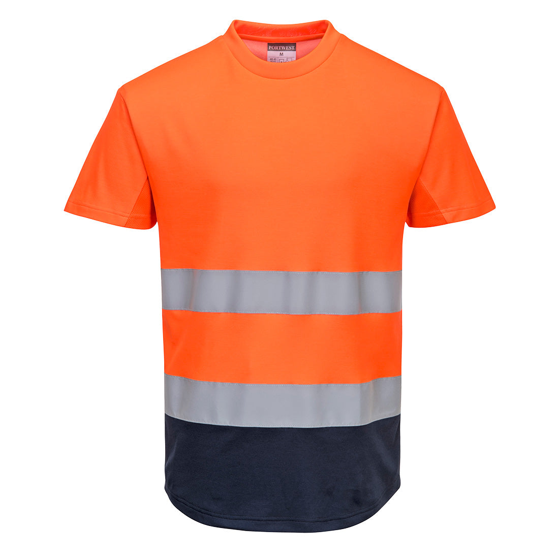 Hi-Vis kaksivärinen tuuletusaukollinen T-paita-2