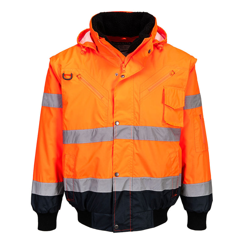 Hi-Vis 3-in-1 Kontrasti Bomber-takki-4