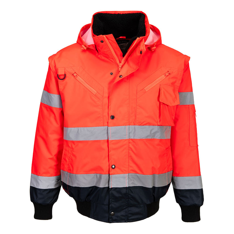Hi-Vis 3-in-1 Kontrasti Bomber-takki-5