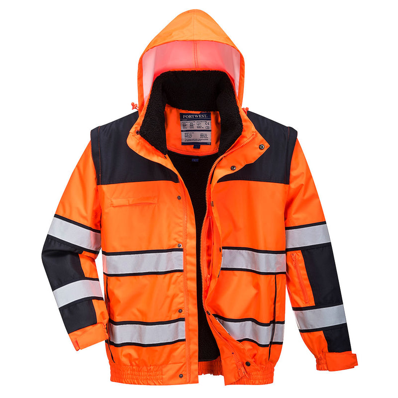Klassinen Hi-Vis 3-in-1 Bomber-talvitakki-3