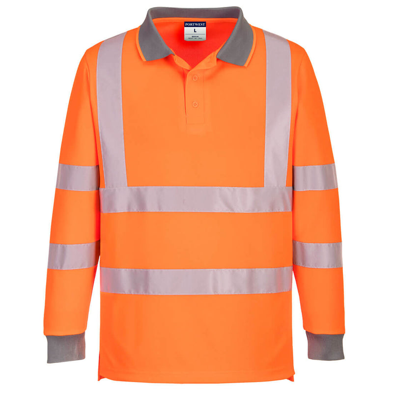 Eco Hi-Vis Pitkähihainen pikeepaita (6kpl pakkaus)-2