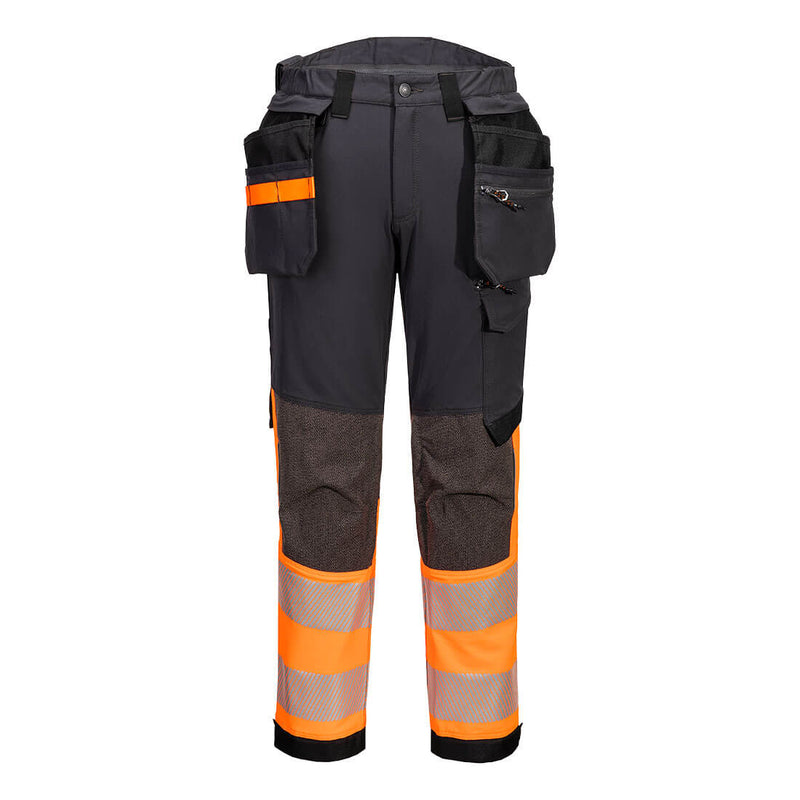 EV4 Hi-Vis 1-luokan joustavat housut irroitettavilla riipputaskuilla-5