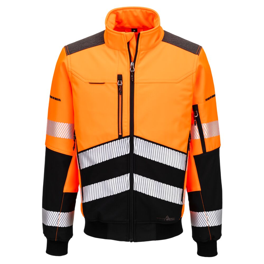 EV4 Hi-Vis Softshell Bomber-takki (3L)-2