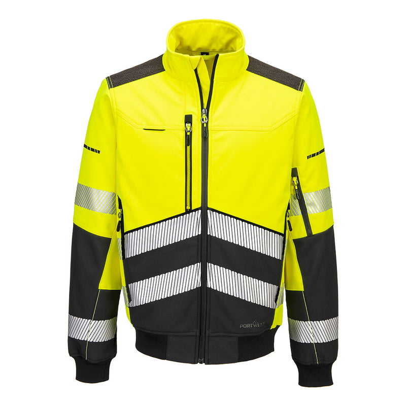 EV4 Hi-Vis Softshell Bomber-takki (3L)