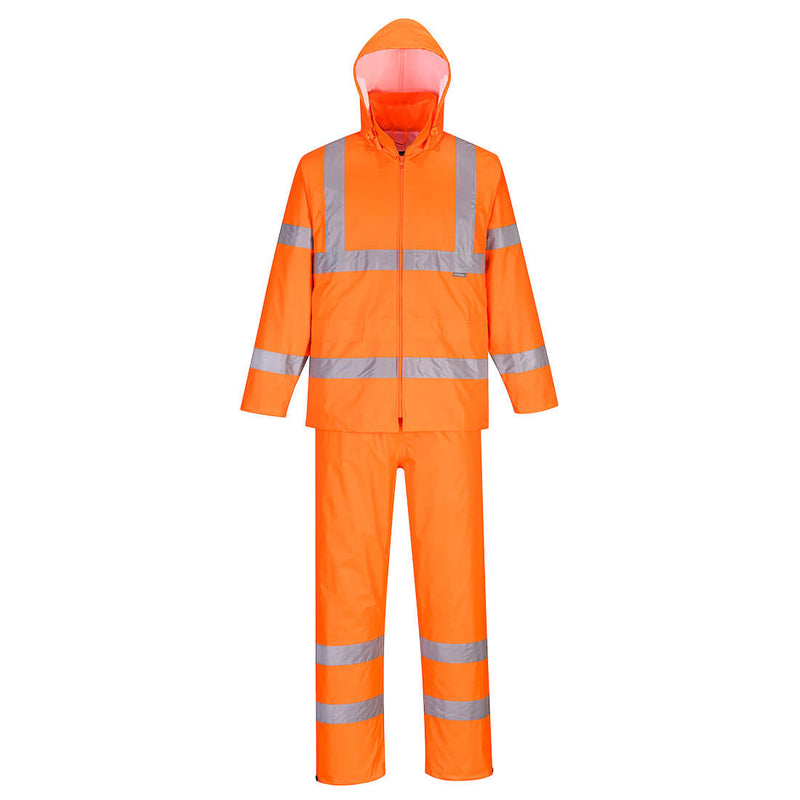 Hi-Vis pieneen tilaan pakattava sadeasu-2