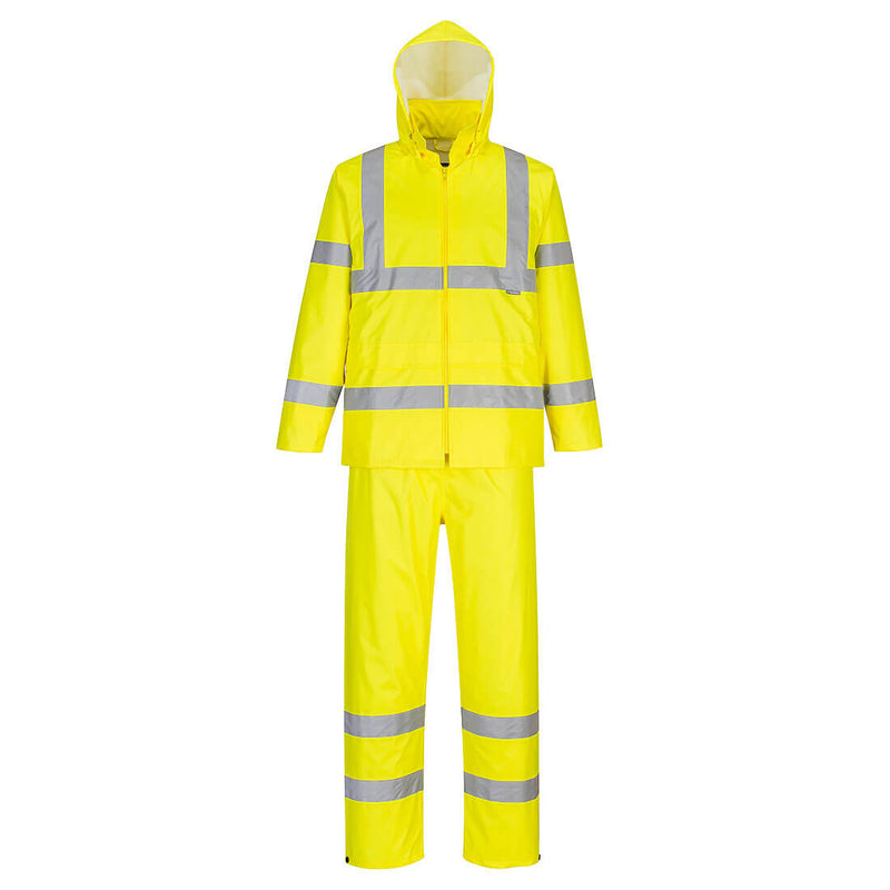 Hi-Vis pieneen tilaan pakattava sadeasu