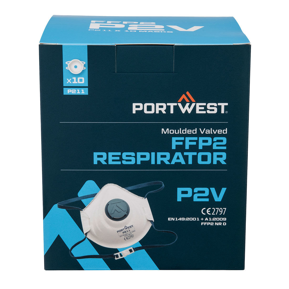 Muotoiltu FFP2 venttiilihengityssuojain (Pk10)