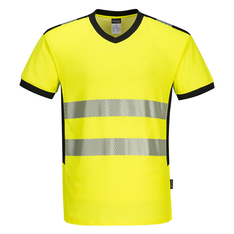 PW3 Hi-Vis V-kaulus T-paita