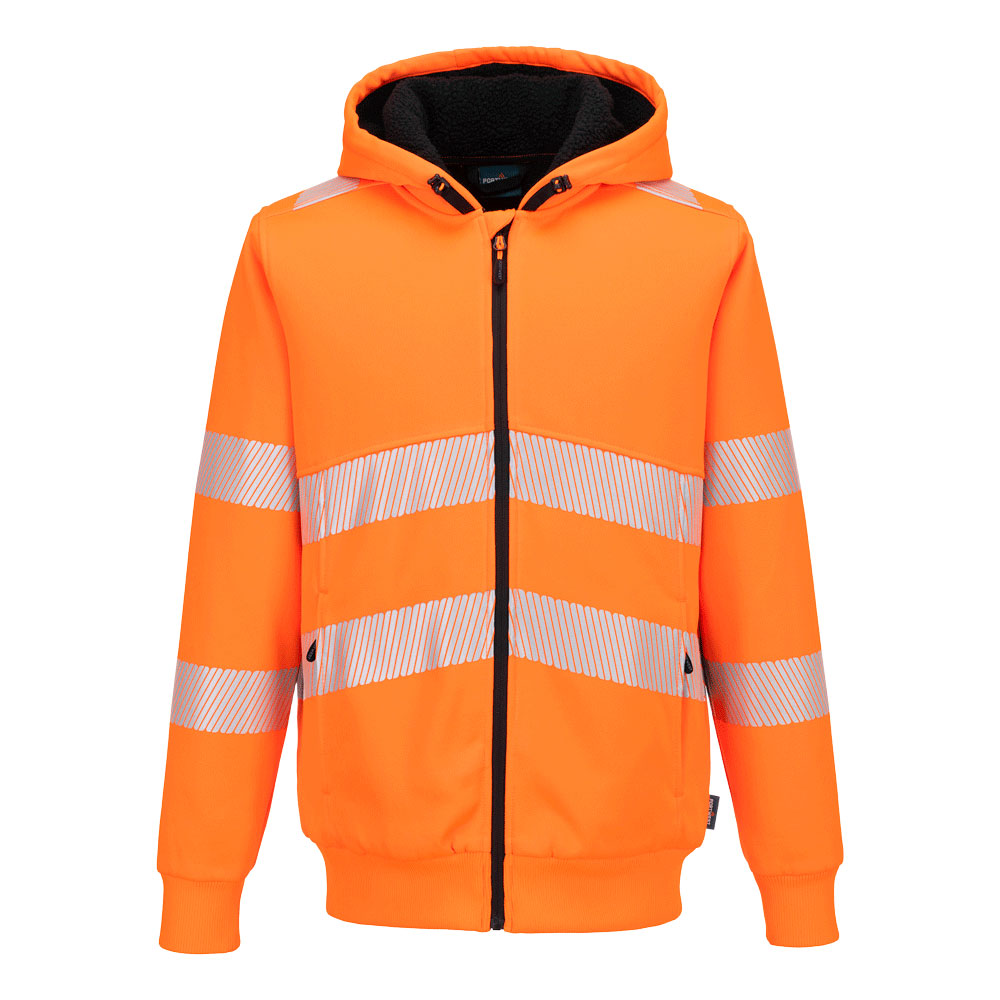 PW321 Hi-Vis vetoketjullinen talvihuppari-2