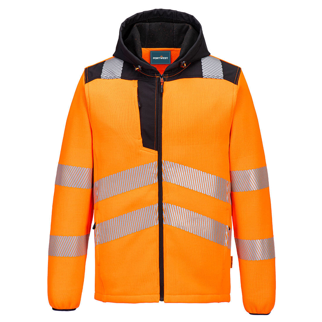 Hi-Vis tekninen fleece huppari-2