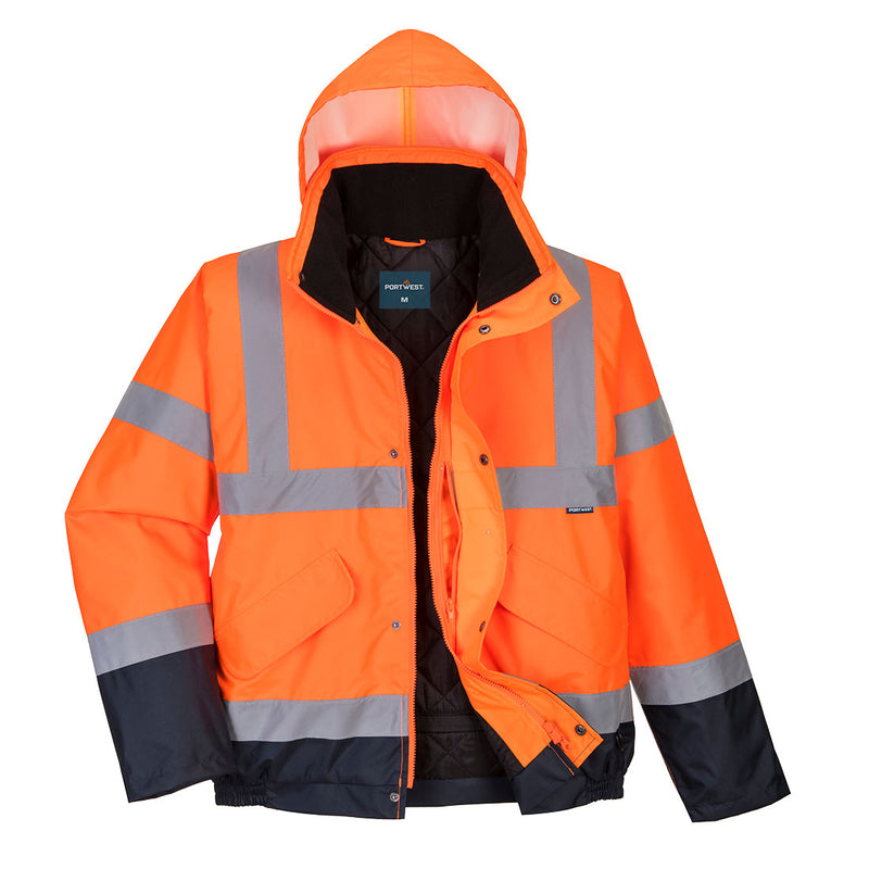 Hi-Vis kaksisävy Bomber-takki-2