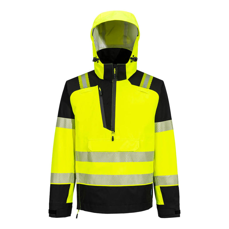 PW3 Hi-Vis Hupullinen sadetta pitävä anorakki (3L)