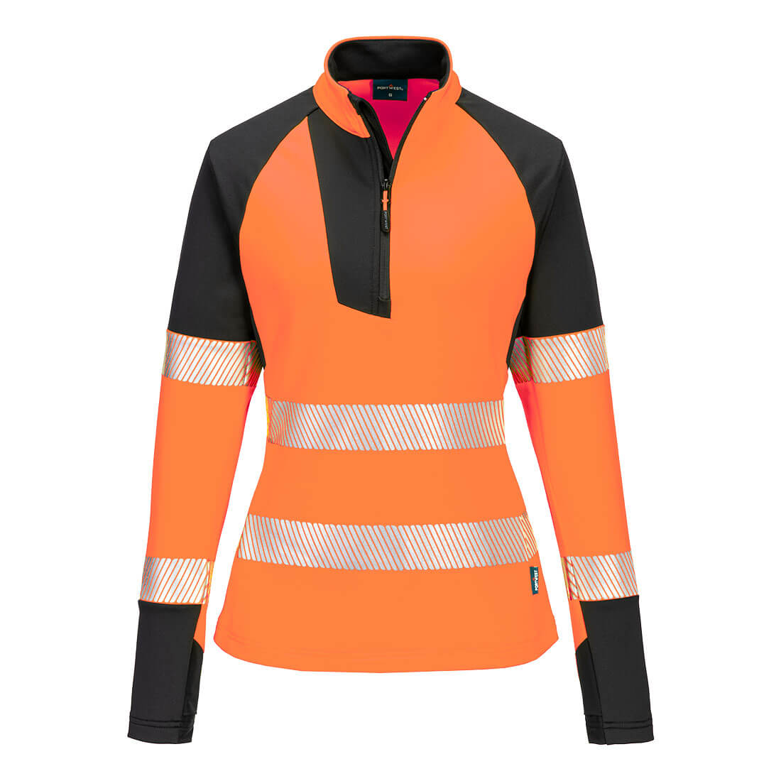 PW3 Hi-Vis Naisten 1/4-vetoketjullinen College-pusero-2