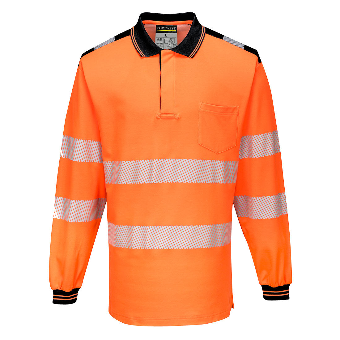 PW3 Pitkähihainen Hi-Vis poolopaita-3