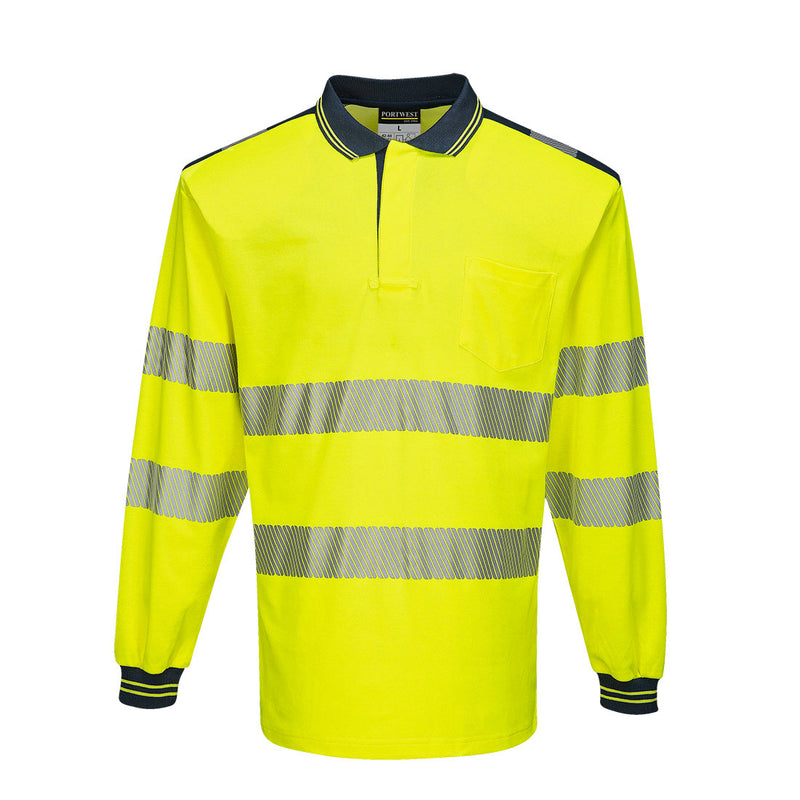 PW3 Pitkähihainen Hi-Vis poolopaita-2