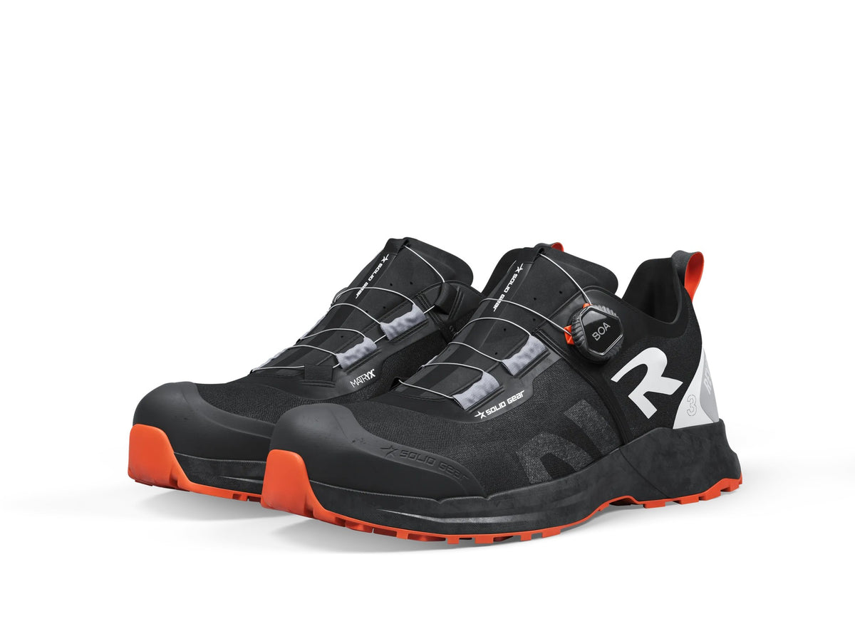 Solid Gear Revo 3 Air Low, musta/tumma oranssi – tuotekuva