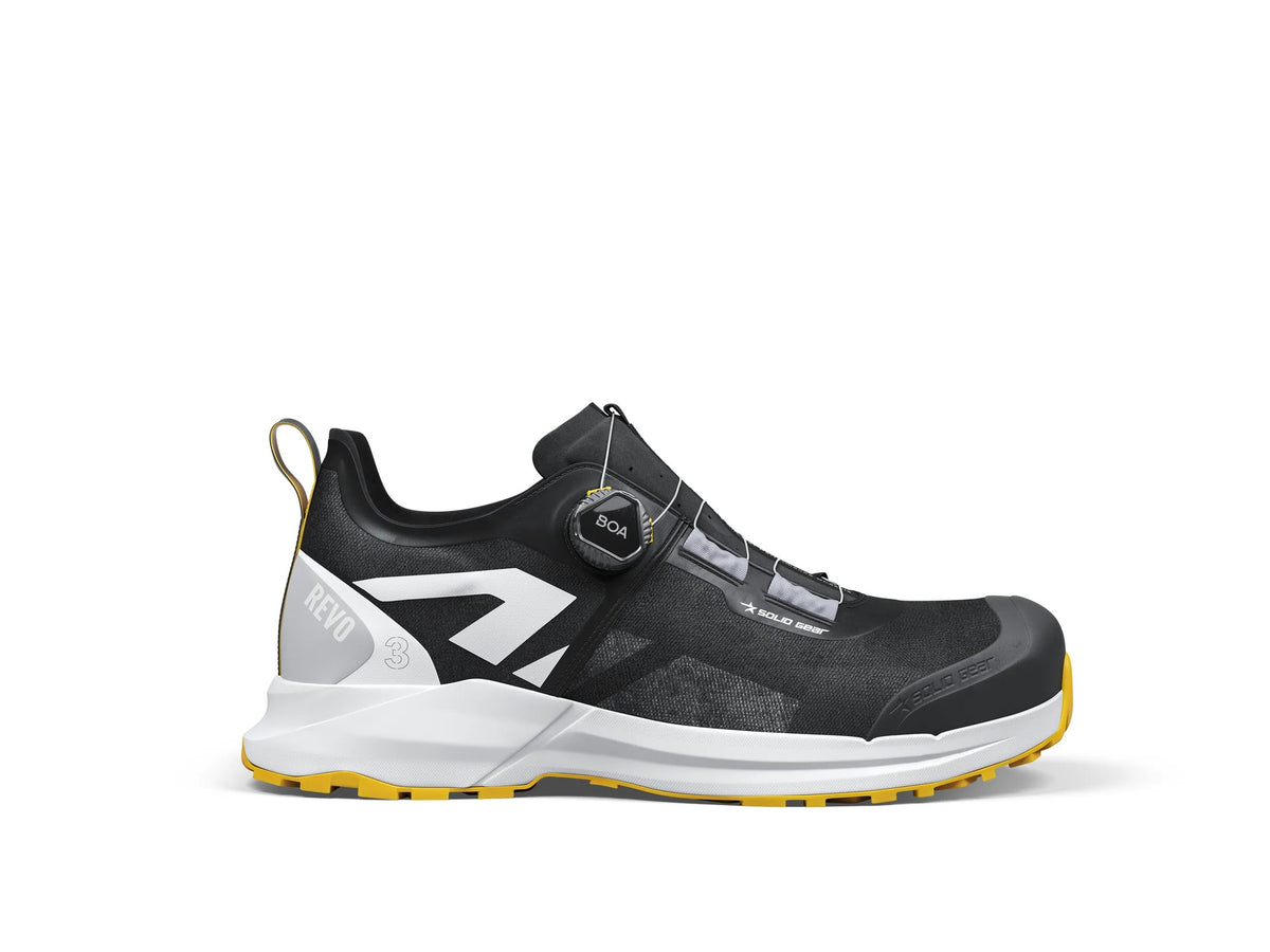 Solid Gear Revo 3 Air Low, musta/keskikeltainen – sivukuva oikealta